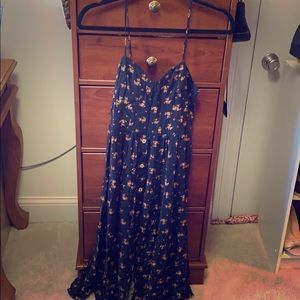 Spaghetti strap flowered dress